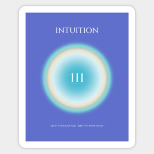 Angel Numbers Intuition 111 Sticker